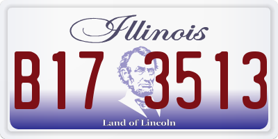 IL license plate B173513