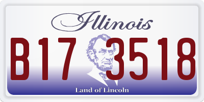 IL license plate B173518
