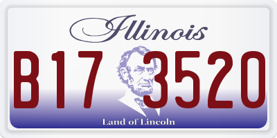 IL license plate B173520
