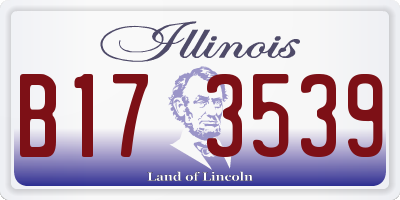 IL license plate B173539