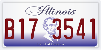 IL license plate B173541