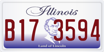 IL license plate B173594