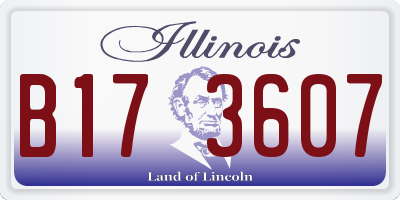 IL license plate B173607