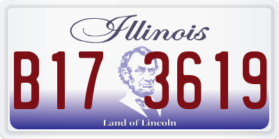 IL license plate B173619