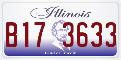IL license plate B173633