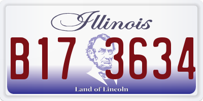 IL license plate B173634