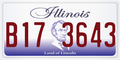 IL license plate B173643