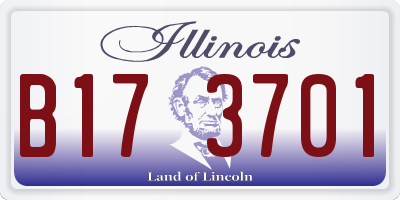 IL license plate B173701
