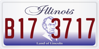 IL license plate B173717