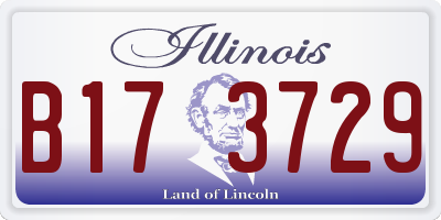 IL license plate B173729