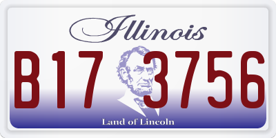 IL license plate B173756
