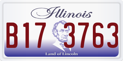 IL license plate B173763