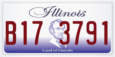 IL license plate B173791
