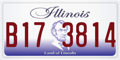 IL license plate B173814
