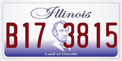 IL license plate B173815