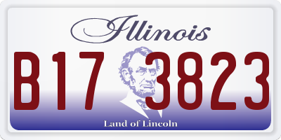 IL license plate B173823