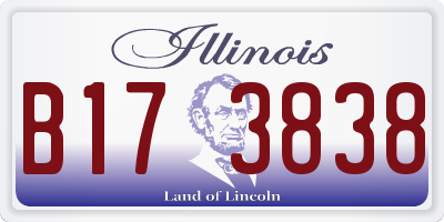 IL license plate B173838