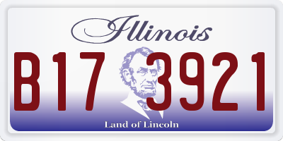 IL license plate B173921