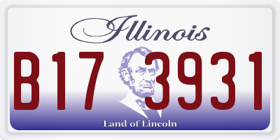 IL license plate B173931