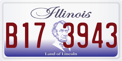 IL license plate B173943