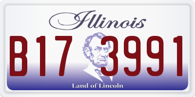 IL license plate B173991