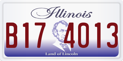 IL license plate B174013