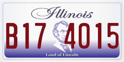 IL license plate B174015