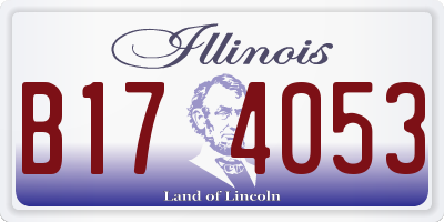 IL license plate B174053