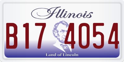 IL license plate B174054