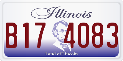 IL license plate B174083