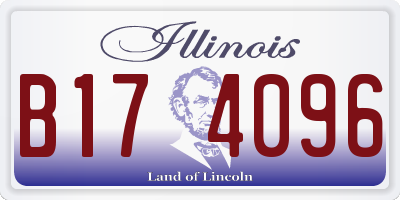 IL license plate B174096