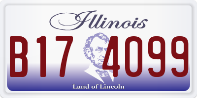 IL license plate B174099