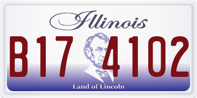 IL license plate B174102