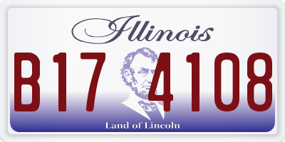 IL license plate B174108