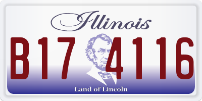 IL license plate B174116