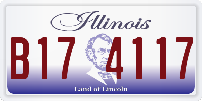 IL license plate B174117