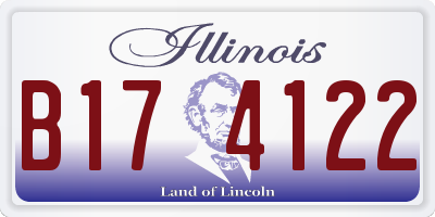 IL license plate B174122