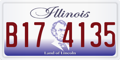 IL license plate B174135