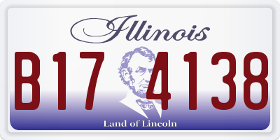 IL license plate B174138