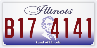 IL license plate B174141