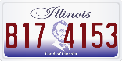 IL license plate B174153