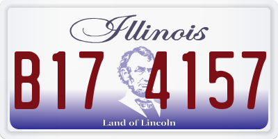 IL license plate B174157