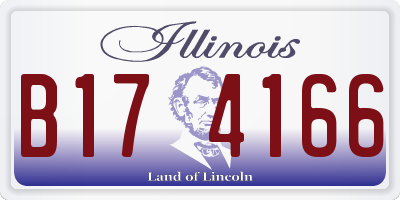 IL license plate B174166