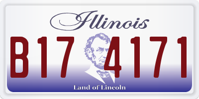 IL license plate B174171