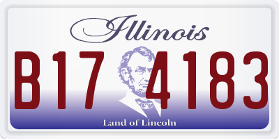 IL license plate B174183
