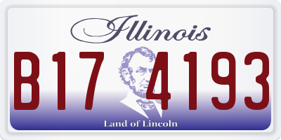 IL license plate B174193