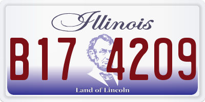 IL license plate B174209