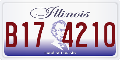 IL license plate B174210
