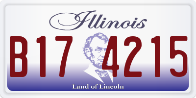 IL license plate B174215