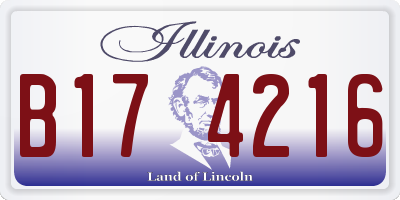 IL license plate B174216